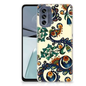 Siliconen Hoesje Motorola Moto G62 5G Barok Flower