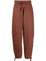 GANNI pantalon de jogging à poches cargo - Marron