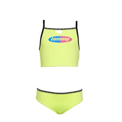 Tommy Hilfiger crop bikini met logo geel Tommy Hilfiger crop bikini met logo geel