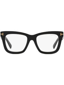 TOM FORD Eyewear lunettes de vue carrées à plaque logo - Noir