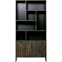 Hoge kast Gravure korpus Bruin en deuren bruin