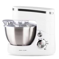 Dunlop Keukenmachine - 5 Liter - Rvs-kom - 800 Watt - Wit/zilver - Met Klopper, Garde En Deeghaak - Model Cy-617