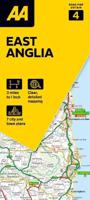 Wegenkaart - landkaart 4 Road Map Britain East Anglia | AA Publishing - thumbnail