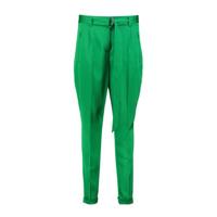 Claudia Sträter cropped regular fit pantalon groen