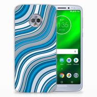 Motorola Moto G6 Plus TPU bumper Waves Blue