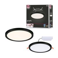 Paulmann 79961 LED paneel inbouwpaneel Areo IP44 175mm rond incl. 1x13 W warmwit zwart kunststof verlichtingssysteem 3000 K