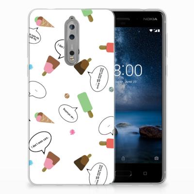 Nokia 8 Siliconen Case IJsjes