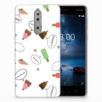 Nokia 8 Siliconen Case IJsjes