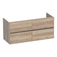 Sanituba NEXXT onderkast voor dubbele wasbak met vier lades 120cm legno calore