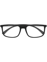 Emporio Armani lunettes de vue à monture rectangulaire - Noir - thumbnail