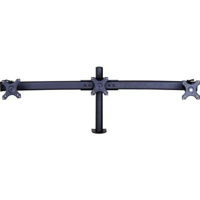 SpeaKa Professional SP-1664324 Monitor-tafelbeugel 3-voudig 33,0 cm (13) - 61,0 cm (24) Zwart In hoogte verstelbaar, Zwenkbaar, Roteerbaar