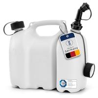 hünersdorff Professionele dubbele jerrycan, voor brandstof en olie, met kinderbeveiliging en uitloopbuis, 6 + 3 liter, UN-goedkeuring, Made in Germany