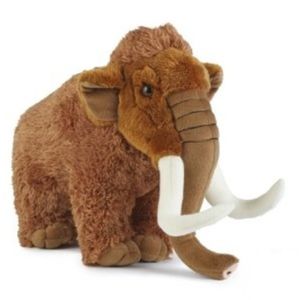 Pluche mammoet knuffel bruin 30 cm knuffeldieren