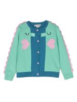 Stella McCartney Kids cardigan Seahorse en coton - Vert - thumbnail