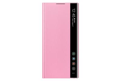 Clear View Cover EF-ZN970 - Flip cover voor mobiele telefoon - roze - voor Galaxy Note 10 (Unlocked), Note10