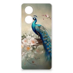 TPU Hoesje voor OPPO A58 4G Vintage Pauwen