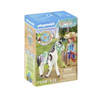 Playmobil Horses of Waterfall Ellie & Sawdust met Westernoefening 71358 - thumbnail