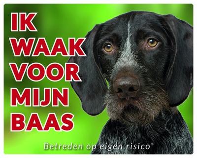 Duitse Staande Waakbord - Ik waak voor mijn baas