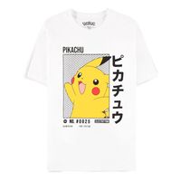 Pokemon T-Shirt White Pikachu Size XL