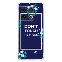 OnePlus 10 Pro Anti Shock Case Flowers Blue DTMP - thumbnail