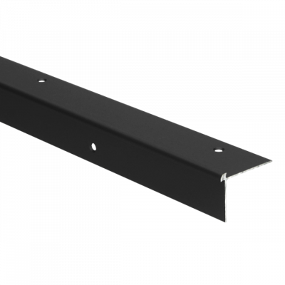 Küberit - Trapneusprofiel recht 871 t.b.v. 3mm PVC zwart - 250 cm Küberit - Trapneusprofiel recht 871 t.b.v. 3mm PVC zwart - 250 cm