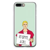 Gimme a call: iPhone 8 Plus Transparant Hoesje