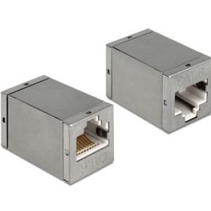 Delock 86250 Adapter RJ45-aansluiting > RJ45-aansluiting Cat.6 STP compact