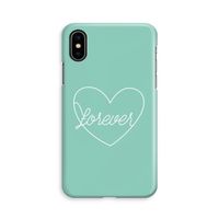 Forever heart pastel: iPhone X Volledig Geprint Hoesje - thumbnail