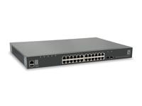 LevelOne 28-poorts stapelbare L3-Lite-Managed-Gigabit switch (2 x 10 GbE SFP+, 1 x 10 GbE module slot)