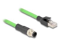 DeLOCK M12-kabel D-gecodeerd 4-pins stekker naar RJ45-stekker PUR (TPU) 5 m