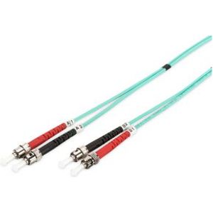 Digitus DK-2511-05/3 Glasvezel kabel 5 m ST OM3 Aqua-kleur