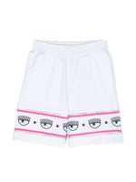 Chiara Ferragni Kids short à bande logo - Blanc - thumbnail