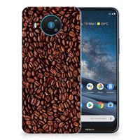 Nokia 8.3 Siliconen Case Koffiebonen - thumbnail