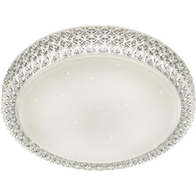 LED Plafondlamp - Trion Pegyon - 21W - Warm Wit 3000K - Dimbaar - Sterlicht - Rond - Mat Wit - Acryl