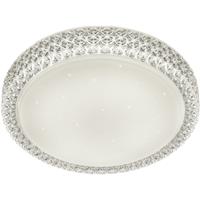 LED Plafondlamp - Trion Pegyon - 21W - Warm Wit 3000K - Dimbaar - Sterlicht - Rond - Mat Wit - Acryl