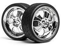 Mounted super low tread tire (chrome/4pcs)