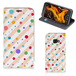 Samsung Galaxy Xcover 4s Hoesje met Magneet Dots