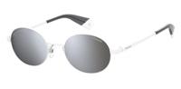 Polaroid zonnebril 6066/S unisex cat. 3 rond RVS wit/grijs