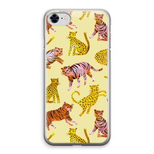 Cute Tigers and Leopards: iPhone 8 Transparant Hoesje