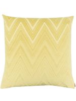 Missoni Home coussin en velours à motif zigzag - Vert - thumbnail