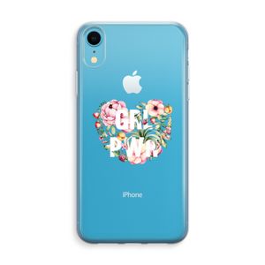 GRL PWR Flower: iPhone XR Transparant Hoesje