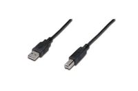 Digitus AK-300102-010-S USB-kabel 1 m USB 2.0 USB A USB B Zwart