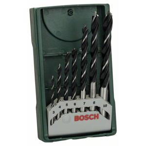 Bosch Accessories 2607019580 Hout-spiraalboorset 7-delig 3 mm, 4 mm, 5 mm, 6 mm, 7 mm, 8 mm, 10 mm Cilinderschacht 1 set(s)