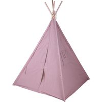 Speeltent - tipi tent kinderen - met draagtas - roze - 103 x 160 cm - thumbnail