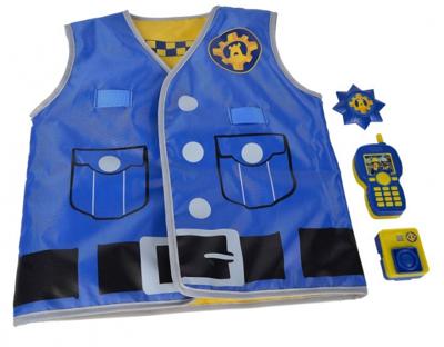 Simba politieset Brandweerman Sam junior blauw/geel 4 delig Simba politieset Brandweerman Sam junior blauw/geel 4 delig