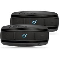 Interphone CellularLine SHAPE TWIN | Motorfiets Bluetooth Communicatiesystemen - Rider-naar-Passenger - Een Gespreksduurtijd van 12 uur - Music, Gps, Mobile - Duppel