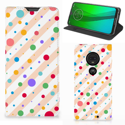 Motorola Moto G7 | G7 Plus Hoesje met Magneet Dots
