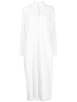 Jil Sander robe chemise en lin - Blanc