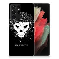 Silicone Back Case Samsung Galaxy S21 Ultra Skull Hair - thumbnail