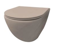 Best Design Morrano hangend toilet randloos beige mat